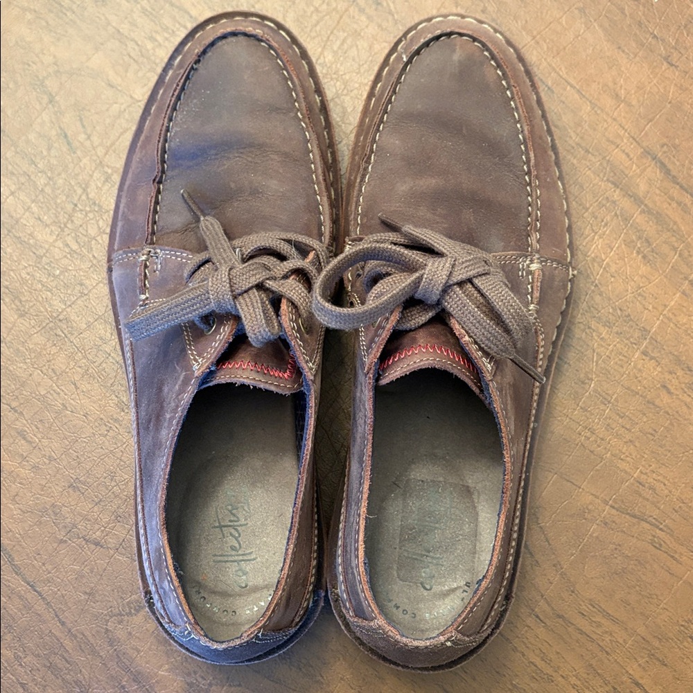 Clarks Chocolate Brown Lace-Up Boots
